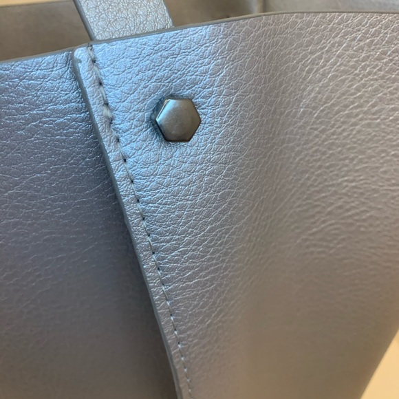 Neiman Marcus Metallic Silver Tote - Picture 2 of 10
